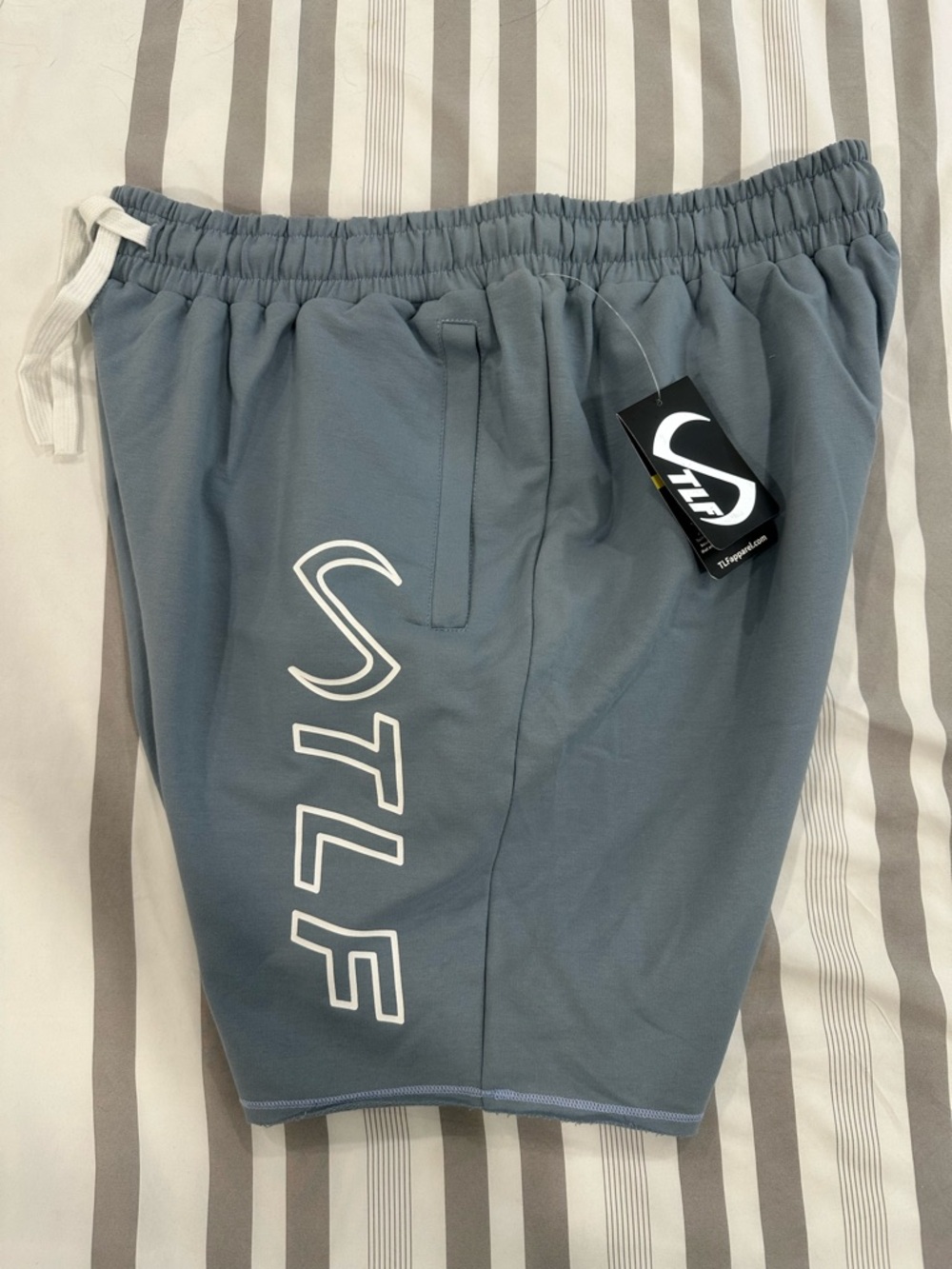 TLF Athletic Men's Drawstring Shorts — Slate Gray Blue